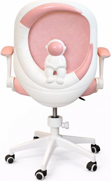 Крісло обертове дитяче з підставкою для ніг PERFECT KIDS ASTRONAUT PINK Perfect Home Рожевий (PFH-092115)