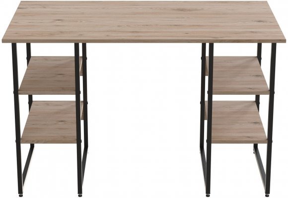 Комп'ютерний стіл Ferrum-decor Карен 75x120x70 чорний ДСП Дуб Сан-Марино 16мм (FRD-102063)