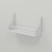 Настінна полиця Ferrum-decor Ізі 260x700x150 метал Білий ДСП Біле 16 мм (FRD-102954)
