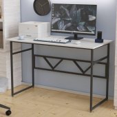 Письмовий стіл Ferrum-decor Раян 75x100x70 чорний ДСП Біле 16мм (FRD-103701)