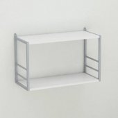 Книжкова полиця універсальна Ferrum-decor Стим 1 38x63x26 сірий ДСП Біле 16мм (FRD-104097) Книжкова полиця універсальна Ferrum-decor Стим 1 38x63x26 сірий ДСП Біле 16мм (FRD-104097)