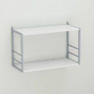 Книжкова полиця універсальна Ferrum-decor Стим 1 38x63x26 сірий ДСП Біле 16мм (FRD-104097)