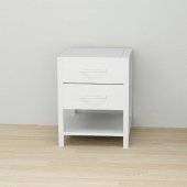 Тумба універсальна Ferrum-decor Вів'єн 2/1 50x41x40 білий ДСП Біле 16мм (FRD-104176)