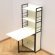 Стіл книжка з етажеркою Практик 2 Ferrum-decor 1555x640x990 Чорний метал ДСП Біле 16 мм (FRD-104625) Стіл книжка з етажеркою Практик 2 Ferrum-decor 1555x640x990 Чорний метал ДСП Біле 16 мм (FRD-104625)