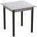 Стіл кухонний Ferrum-decor Дієго 75x80x80 Чорний ДСП Бетон 16мм (FRD-105578)
