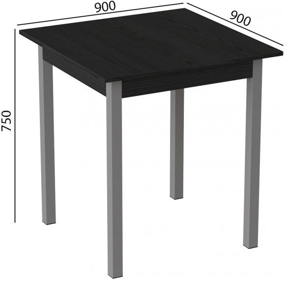 Стіл кухонний Ferrum-decor Дієго 75x90x90 Сірий ДСП Сосна Кембра 16мм (FRD-105720) Стіл кухонний Ferrum-decor Дієго 75x90x90 Сірий ДСП Сосна Кембра 16мм (FRD-105720)