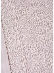 Набір постіль з покривалом піке Maya gold 2020-1 золотий євро 200х220 см