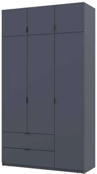 Шафа для одягу Doros Лукас Графіт 3ДСП 135х50х240 DRS-011654 (80737801)
