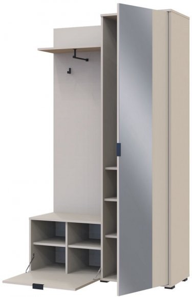Передпокій Doros Дора Кашемір 1 ДСП/1 Дзеркало 113.5х40х192 DRS-011780 (44900364) Передпокій Doros Дора Кашемір 1 ДСП/1 Дзеркало 113.5х40х192 DRS-011780 (44900364)