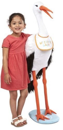 Величезний плюшевий лелека 115 см MD30407