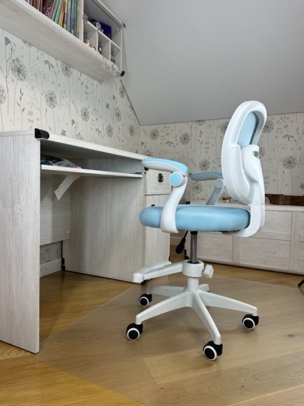 Крісло обертове дитяче з підставкою для ніг PERFECT KIDS BLUE Perfect Home Блакитний (PFH-092116) Крісло обертове дитяче з підставкою для ніг PERFECT KIDS BLUE Perfect Home Блакитний (PFH-092116)