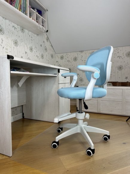 Крісло обертове дитяче з підставкою для ніг PERFECT KIDS BLUE Perfect Home Блакитний (PFH-092116) Крісло обертове дитяче з підставкою для ніг PERFECT KIDS BLUE Perfect Home Блакитний (PFH-092116)