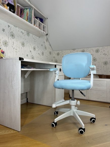 Крісло обертове дитяче з підставкою для ніг PERFECT KIDS BLUE Perfect Home Блакитний (PFH-092116) Крісло обертове дитяче з підставкою для ніг PERFECT KIDS BLUE Perfect Home Блакитний (PFH-092116)