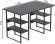 Комп'ютерний стіл Ferrum-decor Карен 75x120x70 чорний ДСП Сосна Кембра 16мм (FRD-102064)
