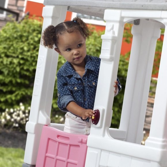 Дитячий будиночок Courtyard Cottage рожевий 118х100х83 см 45685