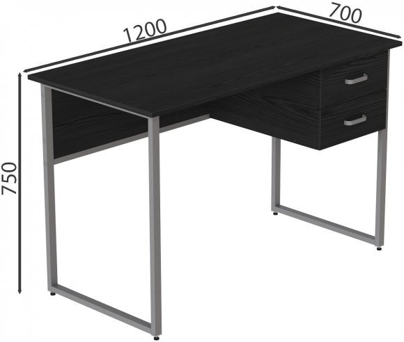 Комп'ютерний стіл Ferrum-decor Дакота 75x120x70 сірий ДСП Сосна Кембра 32мм (FRD-102347) Комп'ютерний стіл Ferrum-decor Дакота 75x120x70 сірий ДСП Сосна Кембра 32мм (FRD-102347)