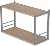 Книжкова полиця універсальна Ferrum-decor Стім 1 38x63x26 сірий ДСП Дуб Сан-Марино 16мм (FRD-104098) Книжкова полиця універсальна Ferrum-decor Стім 1 38x63x26 сірий ДСП Дуб Сан-Марино 16мм (FRD-104098)
