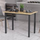 Стіл універсальний Knap Ferrum-decor 750x1000x700 Чорний метал ДСП Дуб Артизан 16 мм (FRD-106367)