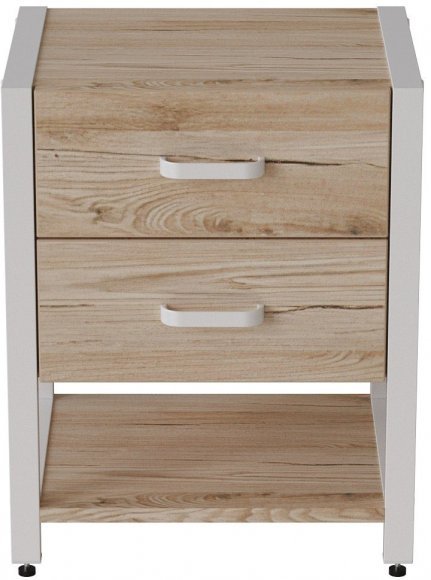 Тумба універсальна Ferrum-decor Вів'єн 2/1 50x41x40 білий ДСП Дуб Сан-Марино 16мм (FRD-104177) Тумба універсальна Ferrum-decor Вів'єн 2/1 50x41x40 білий ДСП Дуб Сан-Марино 16мм (FRD-104177)