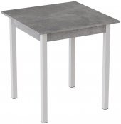 Стіл кухонний Ferrum-decor Дієго 75x90x90 Білий ДСП Бетон 16мм (FRD-105579)