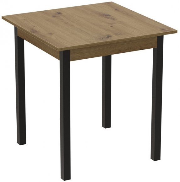 Стіл кухонний Ferrum-decor Дієго 75x90x90 Чорний ДСП Дуб Артизан 16мм (FRD-105721) Стіл кухонний Ferrum-decor Дієго 75x90x90 Чорний ДСП Дуб Артизан 16мм (FRD-105721)