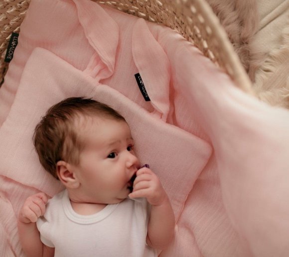 Ковдра всесезонна 65x70 см Powder Pink lullalove-7484