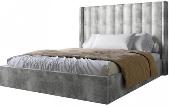 Двоспальне ліжко LION Ніно 160x200 см SILK 101 Бежевий (LION-045036) Двоспальне ліжко LION Ніно 160x200 см SILK 101 Бежевий (LION-045036)