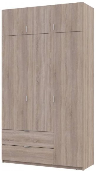 Шафа для одягу Doros Лукас Дуб Сонома 3ДСП 135х50х240 DRS-011655 (80737803)