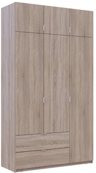 Шафа для одягу Doros Лукас Дуб Сонома 3ДСП 135х50х240 DRS-011655 (80737803)