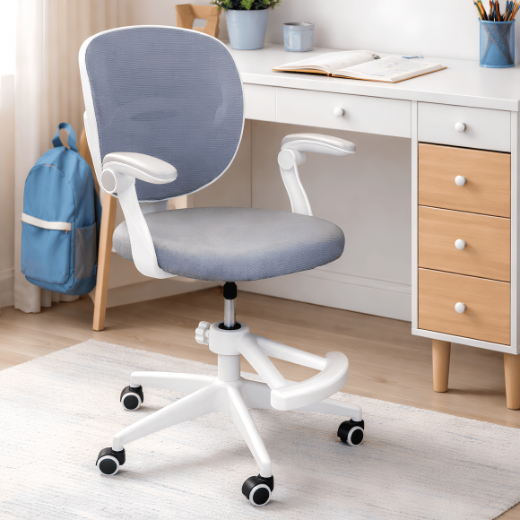 Крісло обертове дитяче з підставкою для ніг PERFECT KIDS GRAY Perfect Home Сірий (PFH-092117) Крісло обертове дитяче з підставкою для ніг PERFECT KIDS GRAY Perfect Home Сірий (PFH-092117)