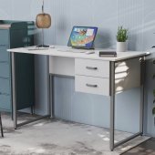 Письмовий стіл Ferrum-decor Дакота 75x140x70 сірий ДСП Біле 16мм (FRD-102348)
