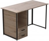 Комп'ютерний стіл Ferrum-decor Отто 76x120x60 чорний ДСП Дуб Сан-Марино 32мм (FRD-103579)