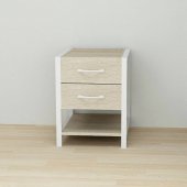 Тумба універсальна Ferrum-decor Вів'єн 2/1 50x41x40 білий ДСП Дуб Сонома 16мм (FRD-104178)