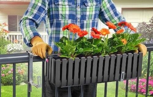 Кашпо Fency 75 см антрацит 4111467007 Кашпо Fency 75 см антрацит 4111467007