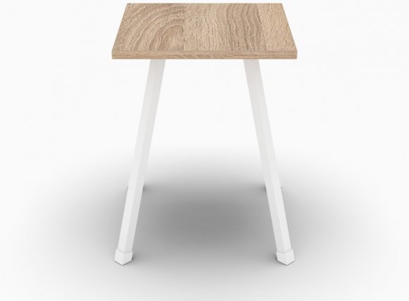 Кухонний табурет Ferrum-decor 430x320x320 Білий метал ДСП Дуб Сонома 16 мм (FRD-104643) Кухонний табурет Ferrum-decor 430x320x320 Білий метал ДСП Дуб Сонома 16 мм (FRD-104643)