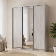Шафа-купе Doros City Light Сосна Натти 2 ДСП / 1 дзеркало 225х60х225 (DRS-011973)