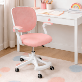 Крісло обертове дитяче з підставкою для ніг PERFECT KIDS PINK Perfect Home Рожевий (PFH-092118) Крісло обертове дитяче з підставкою для ніг PERFECT KIDS PINK Perfect Home Рожевий (PFH-092118)