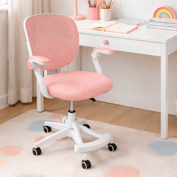 Крісло обертове дитяче з підставкою для ніг PERFECT KIDS PINK Perfect Home Рожевий (PFH-092118) Крісло обертове дитяче з підставкою для ніг PERFECT KIDS PINK Perfect Home Рожевий (PFH-092118)