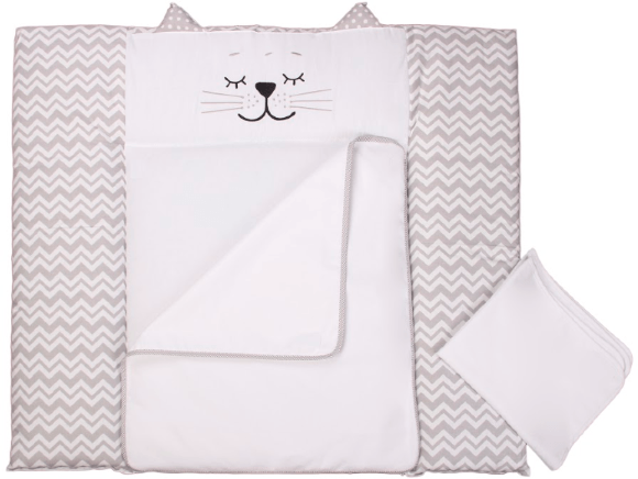 Пеленальний матрац 72х80 Smiling Animals white-grey 424.03