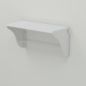 Настінна полиця Ferrum-decor Комфі 260x500x240 метал Білий ДСП Біле 16 мм (FRD-102723)