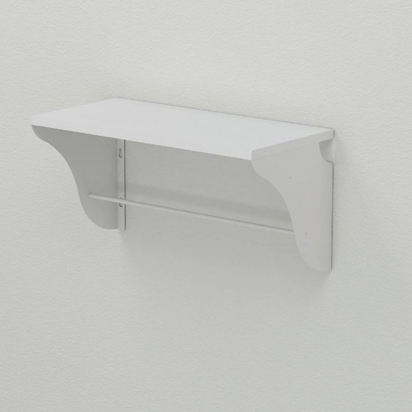 Настінна полиця Ferrum-decor Комфі 260x500x240 метал Білий ДСП Біле 16 мм (FRD-102723) Настінна полиця Ferrum-decor Комфі 260x500x240 метал Білий ДСП Біле 16 мм (FRD-102723)
