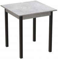 Стіл кухонний Ferrum-decor Дієго 75x90x90 Чорний ДСП Бетон 16мм (FRD-105581)