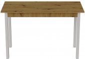Стіл кухонний Ferrum-decor Маріо 75x120x60 Білий ДСП Дуб Артизан 16мм (FRD-105723)