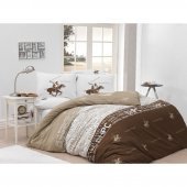 Постільна білизна BHPC 004 Brown євро 200х220 см Постільна білизна BHPC 004 Brown євро 200х220 см