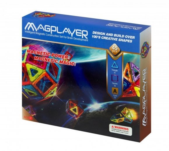 Конструктор Магнітний 45 ел. MPA-45 Конструктор Магнітний 45 ел. MPA-45