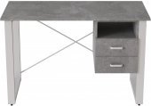 Письмовий стіл із ящиками Ferrum-decor Оскар 750x1400x600 метал Білий ДСП Бетон 16 мм (FRD-103247) Письмовий стіл із ящиками Ferrum-decor Оскар 750x1400x600 метал Білий ДСП Бетон 16 мм (FRD-103247)