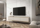 Тумба під телевізор навісна Perfect Home Оро / Oro 3-дверна RTV175 Бежевий (PFH-091361)