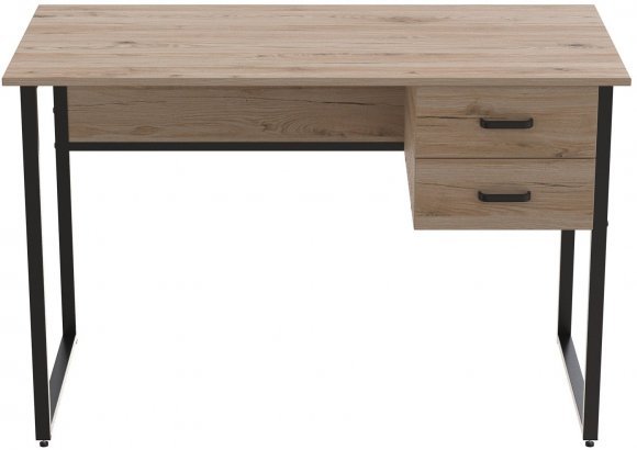 Комп'ютерний стіл Ferrum-decor Дакота 75x120x70 чорний ДСП Дуб Сан-Марино 16мм (FRD-101947)