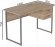 Комп'ютерний стіл Ferrum-decor Дакота 75x140x70 сірий ДСП Дуб Сан-Марино 16мм (FRD-102351)