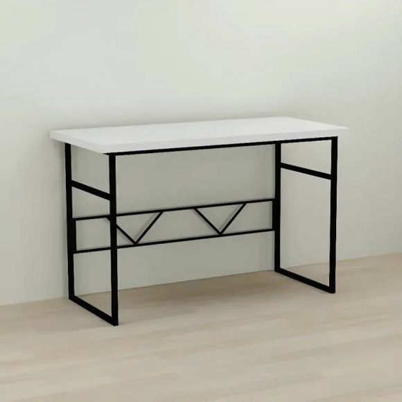Письмовий стіл Ferrum-decor Раян 76x100x70 чорний ДСП Біле 32мм (FRD-103706)